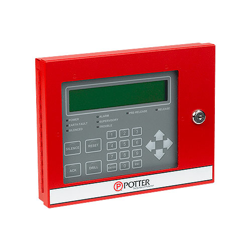 Potter Electric RA-6500R Lcd Releasing Annunciator