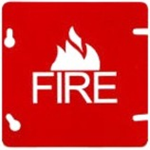 Fire Plate Fp5 Red With White Lettering