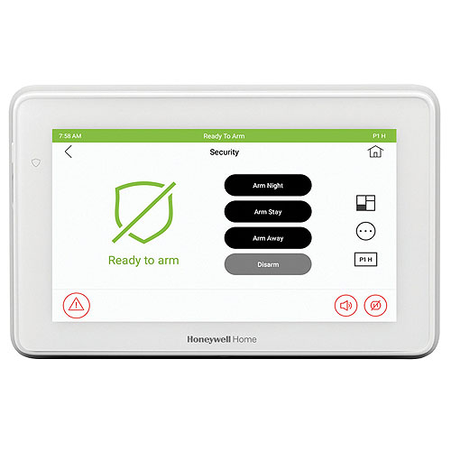 Honeywell Home 6290W 7 in. Color Touchscreen Keypad with Voice (Replaces 6280S & 6280W)