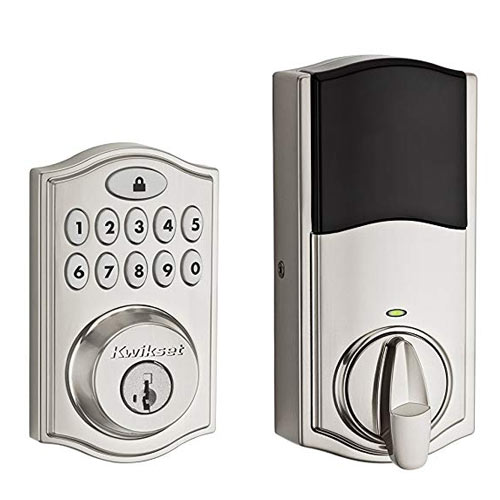 Kwikset 99140-021 SmartCode 914 CNT Touchpad Door Deadbolt with Z-Wave Plus 500-Chipset, Polished Chrome