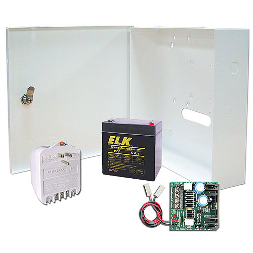 ELK-P112 DC Power Supply & Battery Charger, 12 Volts, 1 Amp Output, Battery Sold Seperately