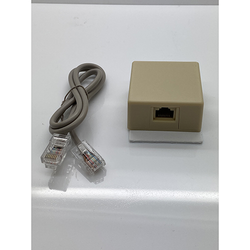 W Box RJ31X Jack + 2' RJ 45 M-M Cable