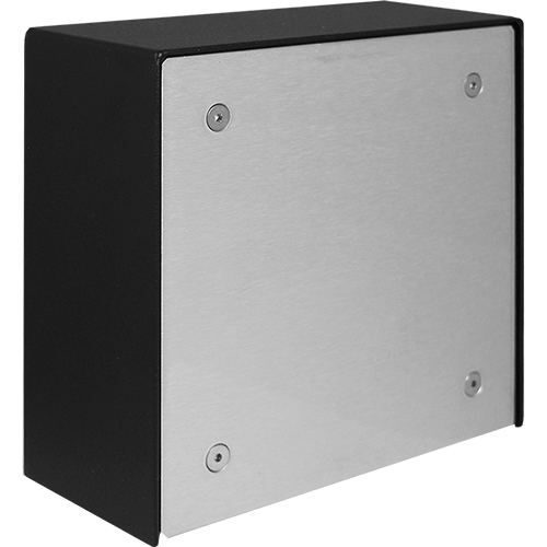 Ve-5x5 Black Enclosure With Blank Panel, NO Rain G