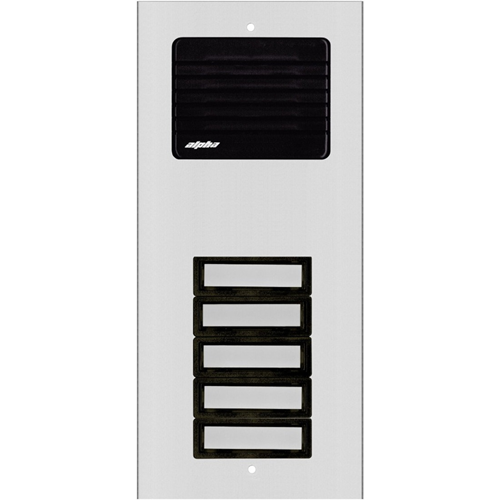 Alpha 5 Plast Button L/s Panel-Alum.