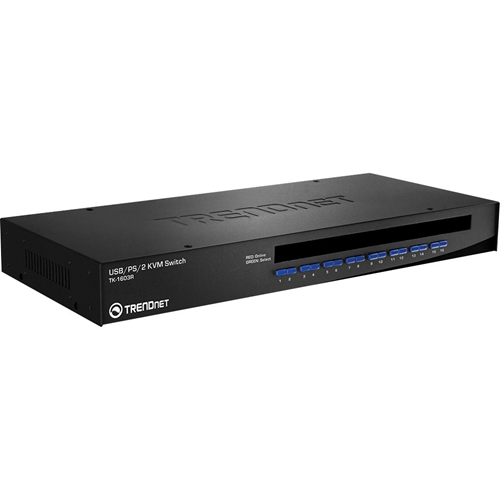 TRENDnet 16-Port USB/PS/2 Rack Mount KVM Switch