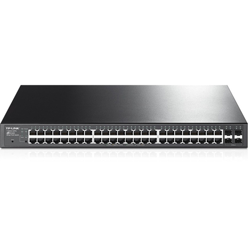 TP-Link JetStream 48-Port Gigabit Smart PoE+ Switch with 4 SFP Slots