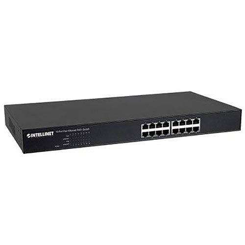 Intellinet Network Solutions 560849 16-Port Fast Ethernet Poe+ Switch 16xpoe