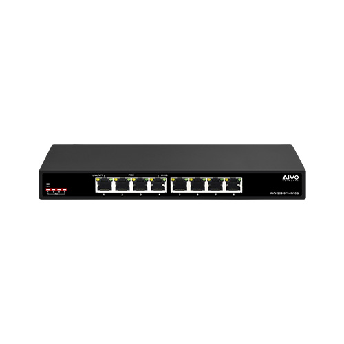 8 Port Network Unmanaged Switch With 4 Poe/Poe+ Gi