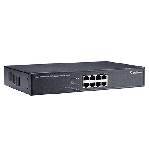 GeoVision GV-POE0810 8-Port Gigabit 802.3at PoE Switch