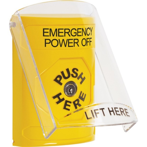 Safety Technology Yellow Stopper Station, Sti-6157 Shield Cover, Pus