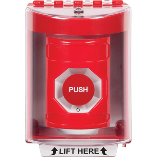 Safety Technology Red Turn To Reset Stopper Station