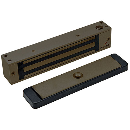 2500 Series 650 LB Single Bantam Mini Electromagnetic Lock for Outswing Door in Oil Rubbed Bronze