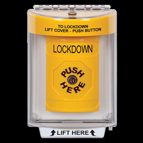 Safety Technology Ylw Key To Reset Ss W/Flsh Mnt & Horn-Lockdown