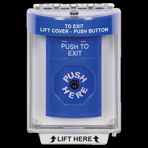 Safety Technology Blue Key To Reset Stopper Station With Flush Moun