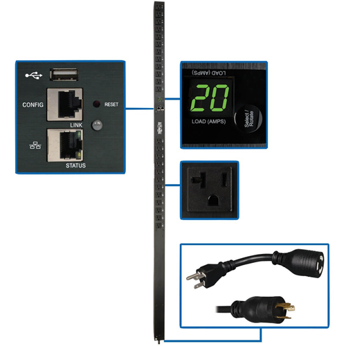 Tripp Lite PDU Switched 1.9kW 120V 24 5-15/20R 20A LX Platform 0URM TAA