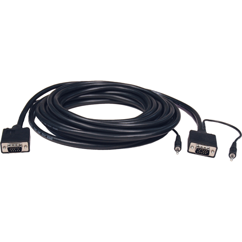 Tripp Lite VGA Coax Monitor Cable with audio, High Resolution cable with RGB coax