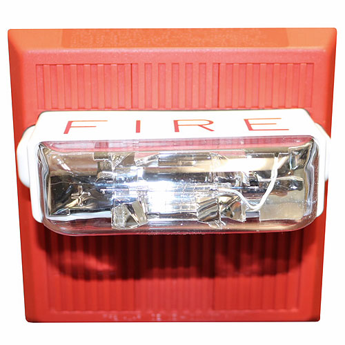 Eaton Wheelock MTWP-24MCCH-FR MT Multitone Horn Strobe, Ceiling, Weatherproof, xenon, 24VDC, 115/177CD, FIRE, Red