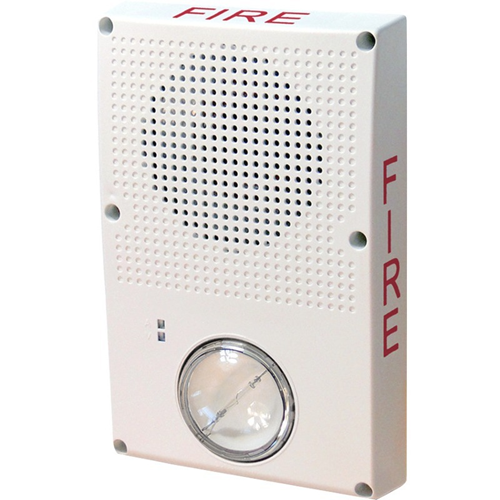 Kidde WG4WN-HVMC Genesis Series  24VDC Horn Strobe, No Marking, Selectable Candela, White