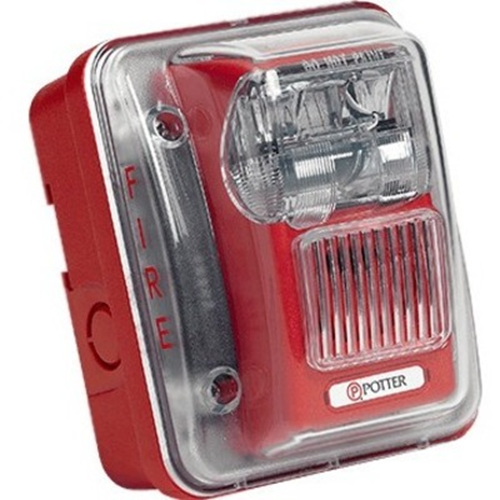 Potter HS-24-WP Series Weatherproof 75 Candela Wall Mount Horn Strobe