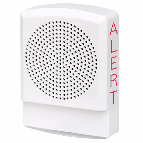 Eaton ELSPKW-AL Eluxa LED High Fidelity Speaker, White,Wall, 24VDC, ALERT