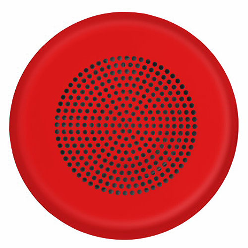 Eaton ELFHNRC-N Eluxa Low Frequency Horn, Red, Ceiling, 24V, No Lettering