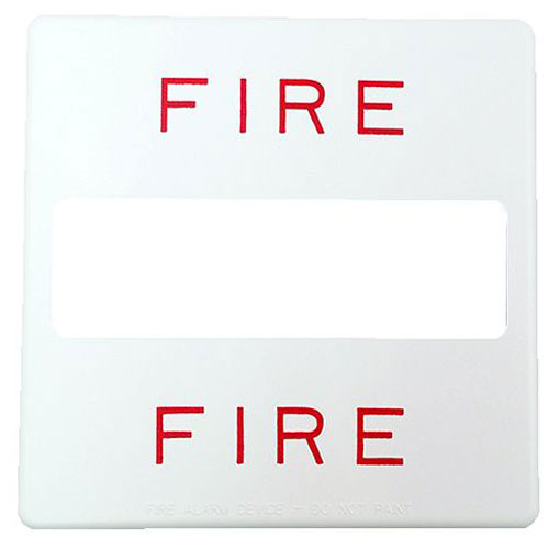 Plate For Rss, Fire Ltr, Red