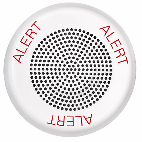 Eaton ELFHNWC-AL Eluxa Low Frequency Horn, White, Ceiling, 24V, ALERT