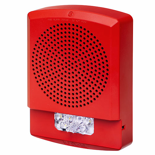 Eaton ELFHSR-N Eluxa LED Low Frequency Horn Strobe, Red, Wall, 24V, 110/177CD, No Lettering