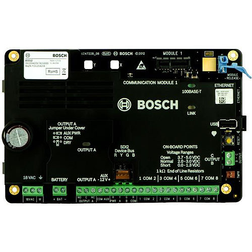 Bosch B5512-D 48Pt. Intrusion Control Panel Kit with Transformer and Small Enclosure