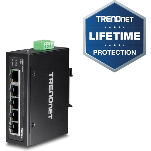 TRENDnet 5-port hardened Industrial Gigabit Switch