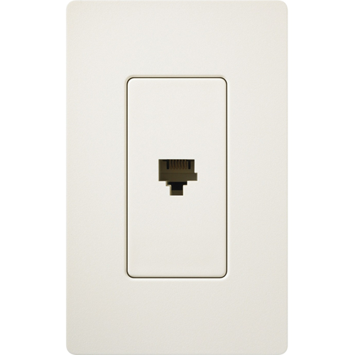 Lutron Satin Colors 1 Socket Telephone Faceplate