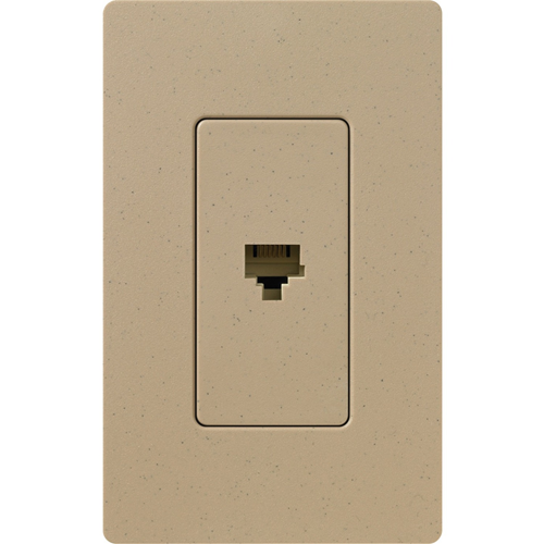 Lutron Satin Colors 1 Socket Telephone Faceplate