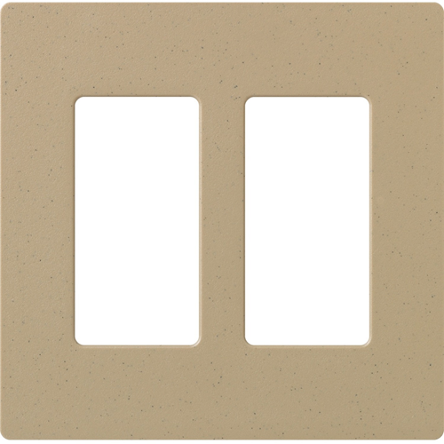 Lutron Satin Colors 2 Socket Faceplate