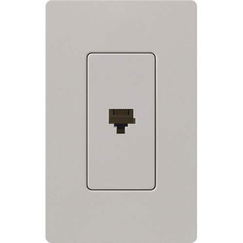 Lutron Satin Colors 1 Socket Telephone Faceplate