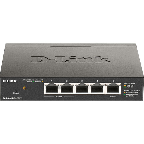 D-Link DGS-1100-05PDV2 Ethernet Switch