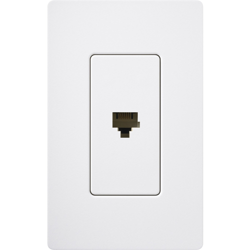 Lutron Satin Colors 1 Socket Telephone Faceplate