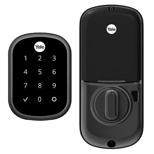 Yale YRD256-ZW2-BSP Assure Lock SL Touchscreen Deadbolt With Z-Wave® Plus, Black Suede