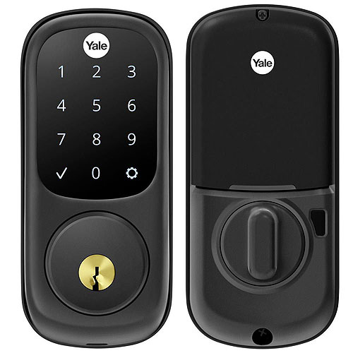 Yale YRD226-NR-BSP Assure Lock Single Cylinder Deadbolt with Touchscreen Keypad,  No Radio DB, Black Suede