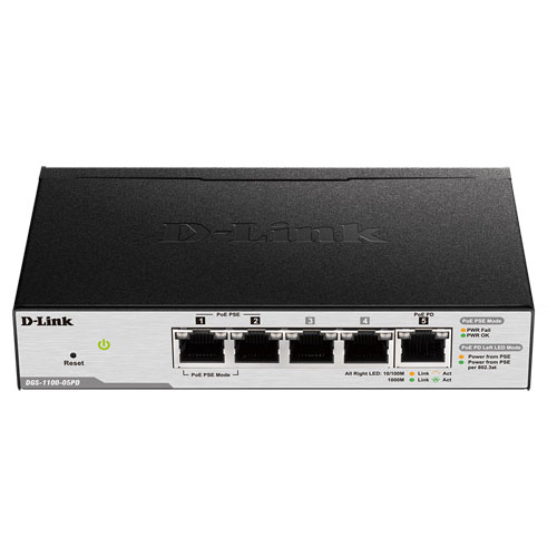 D-Link DGS-1100-05PD 5 Ports Ethernet Switch