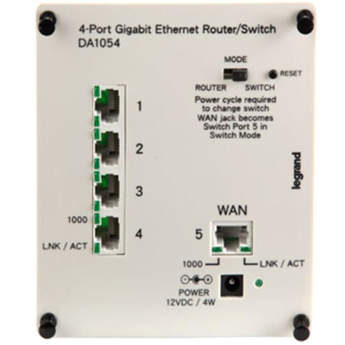 Legrand-On-Q 4-Port Gigabit Router/Switch