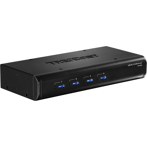 TRENDnet 4-Port USB / PS/2 KVM Switch Kit w/ Audio