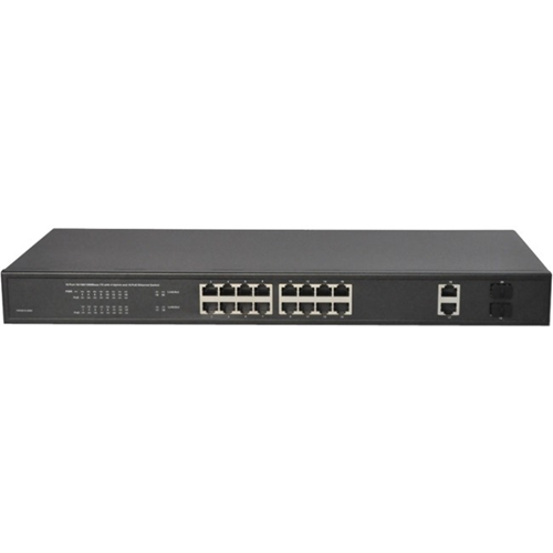 Hanwha Techwin SWT-P-162-480B 16 Port PoE+ Switch