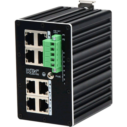 KBC Networks Industrial Gigabit Ethernet Switch with PoE+