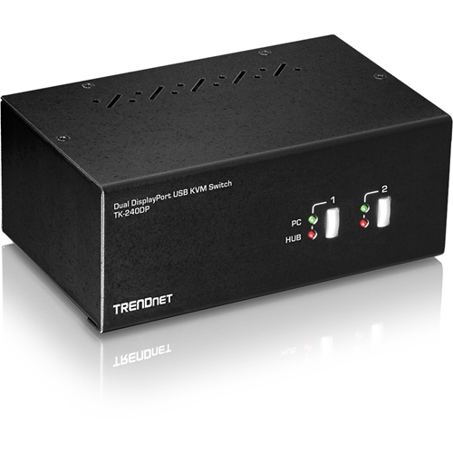 TRENDnet 2-Port Dual Monitor Display Port KVM Switch