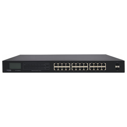 DITEK 24-Port Gigabit Ethernet PoE+ Switch