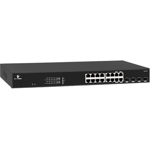 EtherWAN Unmanaged 16-Port Gigabit PoE Ethernet Switch