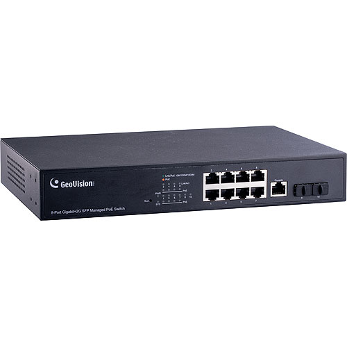 GeoVision GV-APOE0811 8-Port Gigabit 802.3at Web Management PoE Switch