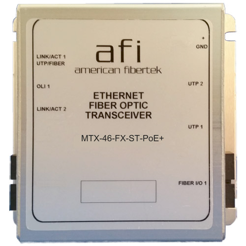 Afi 10/100 Base-T to 100 Base-FX Ethernet Media Converter