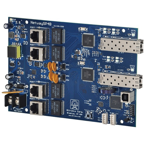 Altronix 4-Port Fiber Media Conv, 2SFP