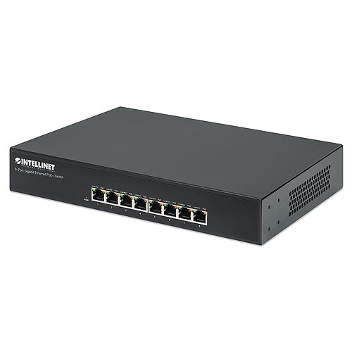 Intellinet Network Solutions 560641 8-Port Poe+ Desktop Gbe 8xpoe 140w